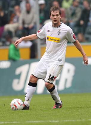Fussball, 1.BL Saison 2010 2011 Spieltag 7, Borussia Mönchengladbach Gladbach (weiß) - VfL Wolfsburg (blau), 02.10.2010, Borussia Park, Mönchengladbach THorben Marx, Borussia M Gladbach,