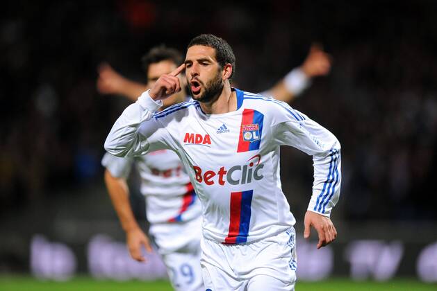 Football: Olympique Lyon (OL) - OSC Lille - Ligue 1 - 17.10.2010 - Lisandro Lopez ( Lyon ) - xABIBARDxFEPx  o0 Jubel, Freude