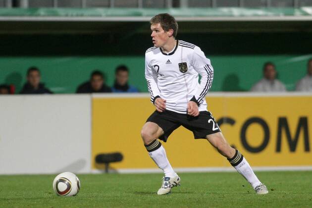 16.11.2010, U 21-Länderspiel Deutschland - England. Sebastian Jung (Deutschland).