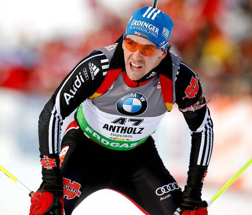 BIATHLON - IBU WC Antholz ANTHOLZ, BIATHLON - IBU Weltcup, 10km Sprint der Herren. Bild zeigt Michael Greis (GER). 