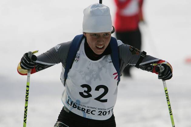 German Laura Dahlmeier goes to win women biathlon within EYOWF 2011, in Liberec, Feb. 15, 2011. (CTKxPhoto PavelxKubes)  CTKPhoto201102210001301 o0 Skisport
