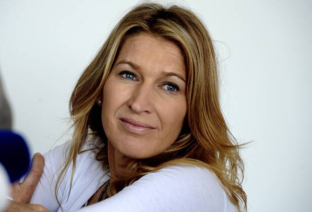 Tennis greats Steffi Graf of Germany during a press conference prior to the exhibition Advantage Tennis IV. in Prague on Tuesday, June 7, 2011. (CTKxPhoto KaterinaxSulova)  CTKPhoto059201106070563901