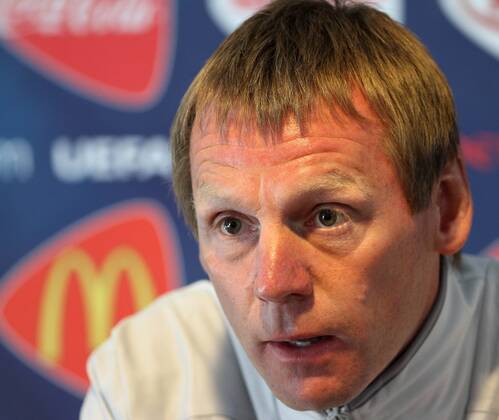 Englands Stuart Pearce during his press conference Training Training - England U21 14th June, 2011 EDITORIAL USE ONLY. No use with unauthorised audio, video, data, fixture lists, club league logos or live services. Online in-match use limited to 120 images, no video emulation. No use in betting, games or single club league player publications.