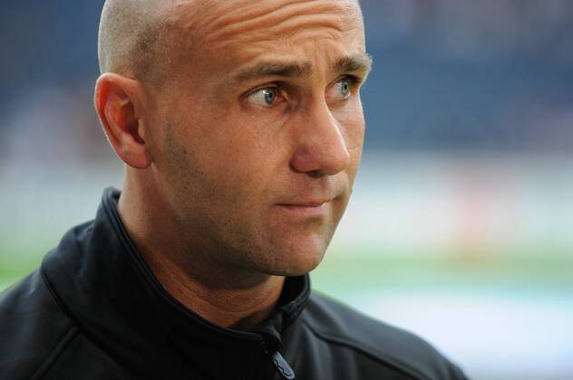 Fußball 2. Bundesliga Eintracht Frankfurt - FC St. Pauli am 25.07.2011 in Frankfurt am Main Andre Schubert ( Trainer St. Pauli )