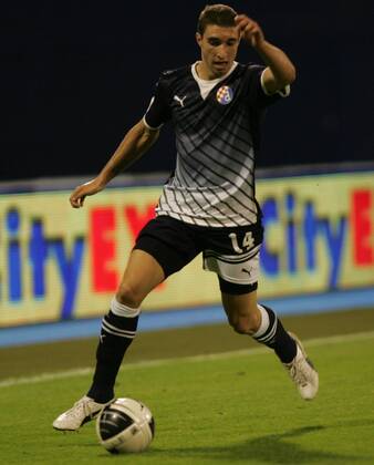 Zagreb, 03.08.2011., 3rd qualifying round, UEFA Champions League quali, NK Dinamo Zagreb (black) - HJK Helsinki (white) 1:0 - Sime Vrsaljko (Dinamo-14)
