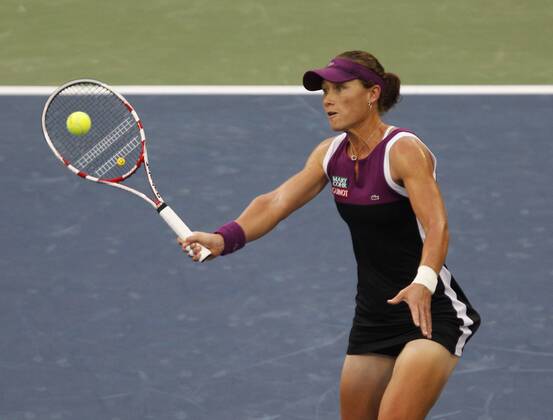 US Open 2011, USTA Billie Jean King National Tennis Center, Flushing Meadows, New York,ITF Grand Slam Tennis Tournament,Samantha Stosur(AUS),Aktion, Einzelbild,Halbkörper,Querformat