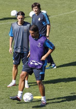 Madrid (13 09 2011) - Training Real Madrid CF, Sami Khedira - Mesut Özil... - (13092011010)