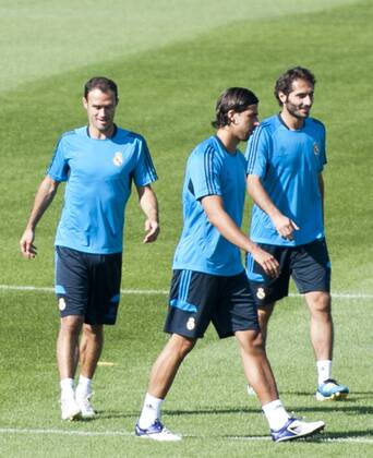 Real Madrid Training - Valdebebas - 26 09 2011 - Ricardo Carvalho, Sami Khedira, Hamit Altintop 