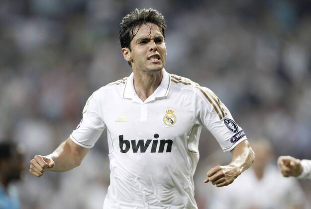 Real Madrid s Kaka celebrates during UEFA Champions League, Real CF Madrid - AFC Ajax Amsterdam ---- (201109275079)