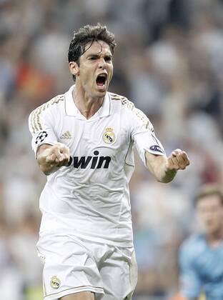 Real Madrid s Kaka celebrates during UEFA Champions League, Real CF Madrid - AFC Ajax Amsterdam ---- (201109275066)