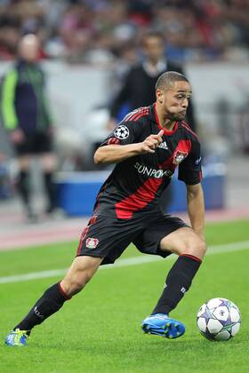 Fußball Champions League Bayer Leverkusen - KRC Genk am 28.09.2011 in der BayArena in Leverkusen Sidney Sam ( Leverkusen )
