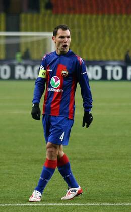 Moscow. 18 oct. 2011. CHAMPIONS LEAGUE 2011-2012, CSKA Moscow - Trabzonspor: 4. IGNASHEVICH Sergey (CSKA).