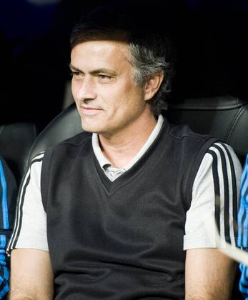 Real Madrid - Olympique Lyonnais ( Lyon ) UEFA CHAMPIONS LEAGUE 2011-2012 Group D - matchday 3 Jose Mourinho, coach of Real Madrid C.F., before the match