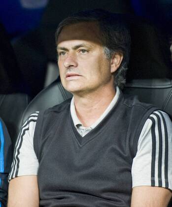 Real Madrid - Olympique Lyonnais ( Lyon ) UEFA CHAMPIONS LEAGUE 2011-2012 Group D - matchday 3 Jose Mourinho, coach of Real Madrid, before the match