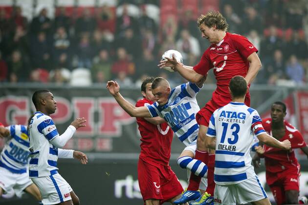 Luuk de Jong of FC Twente - FC Twente Enschede vs De Graafschap - Dutch Eredivisie 2011 2012 xVIxxIVx 438999