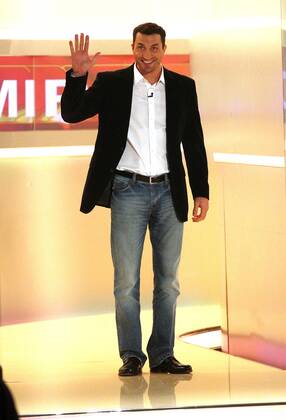 Samstag 05.11.2011, in Leipzig, TV Unterhaltungsshow Wetten, dass...? im ZDF Wladimir Klitschko DeFodi031
