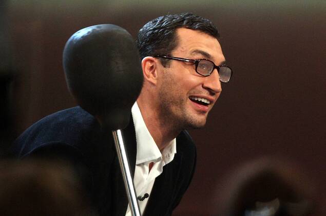 Samstag 05.11.2011, in Leipzig, TV Unterhaltungsshow Wetten, dass...? im ZDF Wladimir Klitschko DeFodi031
