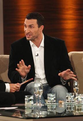 Samstag 05.11.2011, in Leipzig, TV Unterhaltungsshow Wetten, dass...? im ZDF Wladimir Klitschko DeFodi031
