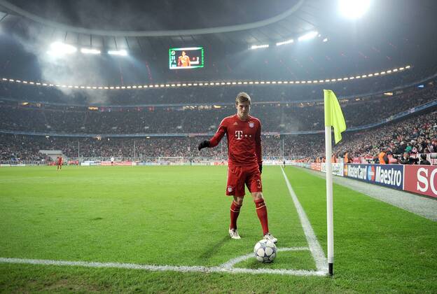 FUSSBALL CHAMPIONS LEAGUE SAISON 2011 2012 22.11.2011 FC Bayern München - FC Villarreal, Toni Kroos (FC Bayern Muenchen)  o0 totale Sportstätte Stadion Allianz Arena