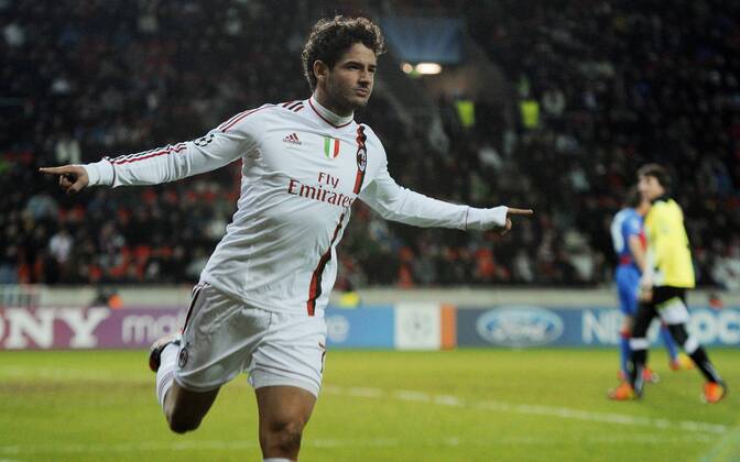 Alexandre Pato during their final Champions League group H soccer match FC Viktoria Plzen vs AC Milan at Synot Tip Arena Eden stadium in Prague, Czech Republic, Tuesday, December 6, 2011. (CTKxPhoto MichalxKamaryt)  CTKPhoto019201112061062601