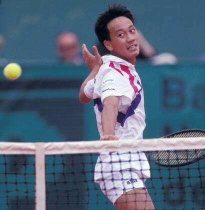 TENNIS FRENCH OPEN 1989 ROLAND GARROS, 29.05.-11.06.1989, PARIS - Michael Chang (USA) Tennis French Open Roland Garros 1989