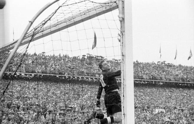 WM Finale 1954 in Bern - BR Deutschland - Ungarn 3:2 - Torwart Toni Turek (BRD)