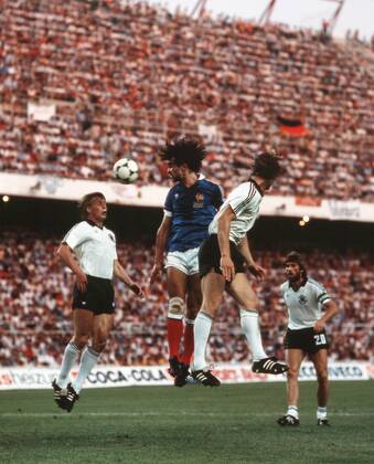Fussball WM Weltmeisterschaft 1982 82 in Spanien, Deutschland vs. Frankreich