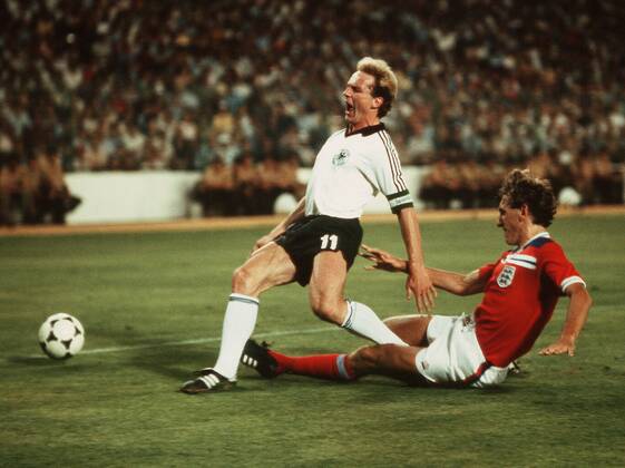 Fussball WM Weltmeisterschaft 1982 82 in Spanien, Deutschland vs. England BRD-England , Karl - Heinz Rummenigge