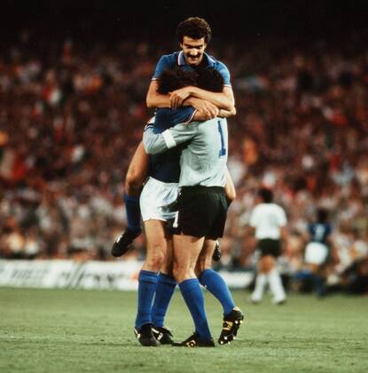 Fussball WM Weltmeisterschaft 1982 82 in Spanien, BRD Deutschland vs. Italien, Jubel