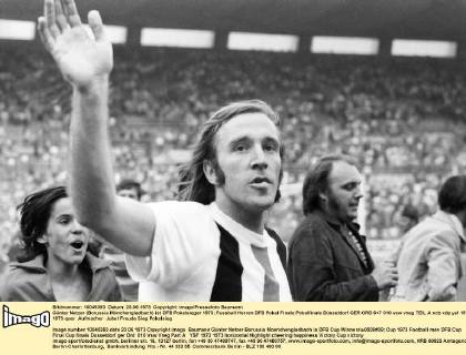 Günter Netzer (Borussia Mönchengladbach) ist DFB Pokalsieger 1973