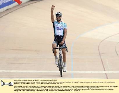 Sieger Tom BOONEN (BEL) - Omega Pharma - Quickstep gewinnt zum vierten Mal Paris-Roubaix - 08 04 2012 PhotoNews Panoramic 