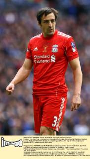 Football - FA Cup Final - Liverpool vs. Chelsea Jose Enrique of Liverpool at Wembley Stadium, London