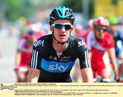 Criterium du Dauphine Libere 2012, 1. Etappe: Seyssins - Saint Vallier -- Team Sky 2012, Michael Rogers ,