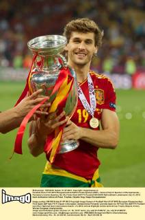 Fussball Kiew 01.07.2012 Europameisterschaften Finale Spanien (ESP) - Italien (ITA) 4:0 Spanien ist Europameister - Fernando Llorente (Spanien, No.19)