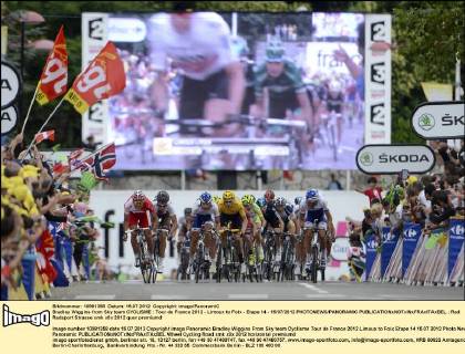 Bradley Wiggins from Sky team CYCLISME : Tour de France 2012 - Limoux to Foix - Etape 14 - 15 07 2012 PHOTONEWS PANORAMIC 