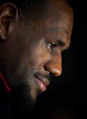 Basketball Olympia 2012 London 27.07.2012 Olympische Spiele London 2012 Pressekonferenz Team USA Basketball LeBron James