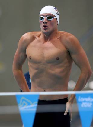 OLYMPIA - Olympische Spiele 2012 LONDON,ENGLAND,01.AUG.12 - DIVERS, OLYMPIA, SCHWIMMEN - Olympische Sommerspiele in London 2012, 200m Ruecken der Herren. Bild zeigt Ryan Lochte (USA).