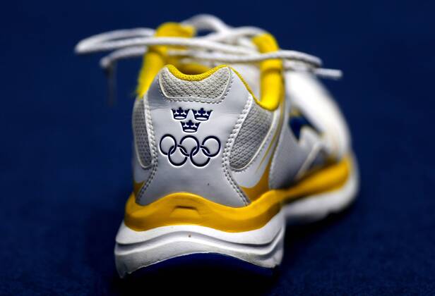 OLYMPIA - Olympische Spiele 2012 LONDON,ENGLAND,03.AUG.12 - DIVERS, OLYMPIA, TISCHTENNIS - Olympische Sommerspiele in London 2012, Mannschaft der Herren, Doppel. Bild zeigt einen Schuh.
