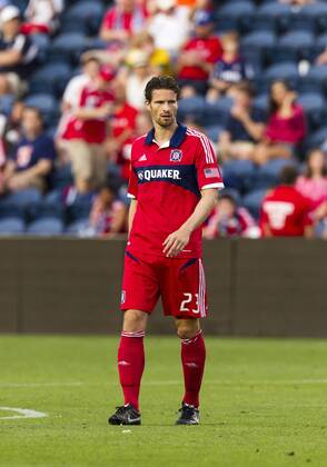 Aug. 5, 2012 - Bridgeview, Illinois, U.S - Chicago Fire defender ARNE FRIEDRICH, seen here during an MLS Fussball Herren USA match against Toronto FC at Toyota Park. MLS Fussball Herren USA 2012: Fire Defeats Toronto FC 2-1 - ZUMAt10