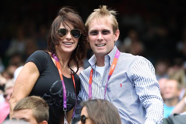 visitors in Wimbledon: Nadia Comaneci and Bart Conner at the Games of the 30th Olympiad 2012 in London; 04 08 2012;