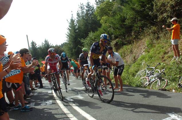 2012, Vuelta a Espana, tappa 03 Faustino V - Arrate, Saxo Bank - Tinkoff Bank 2012, Katusha 2012, Movistar 2012, Team Sky 2012, Contador Alberto, Rodriguez Oliver Joaquin, Valverde Alejandro, Froome Christopher, alto de Arrate