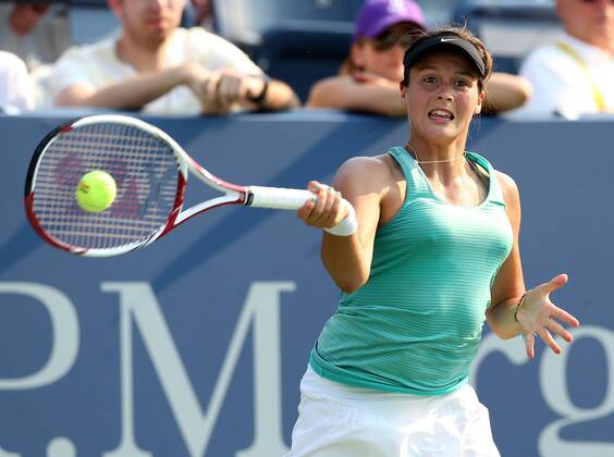 US Open 2012, USTA Billie Jean King National Tennis Center, Flushing Meadows, New York, ITF Grand Slam Tennis Tournament . Tatjana Malek (GER) Aktion, Einzelbild, , Querformat,