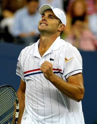 Andy Roddick, USA, in the second set of second-round action at the 2012 U.S. Open held at the National Tennis Center on August 31, 2012 in New York. .  NYP20120831311