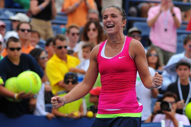 Sara Errani (ITA) TENNIS : US Open - jour 8 - 03 09 2012 VirginieBouyer Tennismag Panoramic
