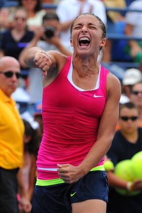 Sara Errani (ITA) TENNIS : US Open - jour 8 - 03 09 2012 VirginieBouyer Tennismag Panoramic