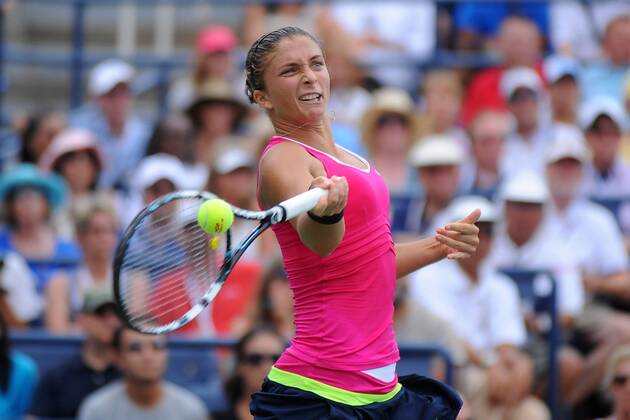 Sara Errani (ITA) TENNIS : US Open - jour 8 - 03 09 2012 VirginieBouyer Tennismag Panoramic