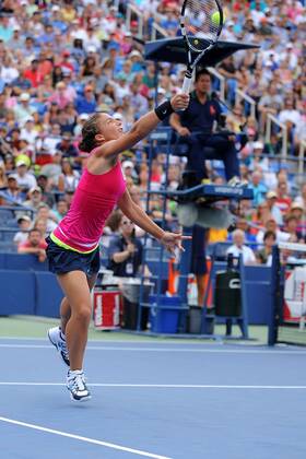 Sara Errani (ITA) TENNIS : US Open - jour 8 - 03 09 2012 VirginieBouyer Tennismag Panoramic
