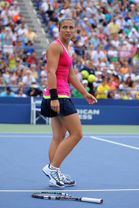 Sara Errani (ITA) TENNIS : US Open - jour 8 - 03 09 2012 VirginieBouyer Tennismag Panoramic