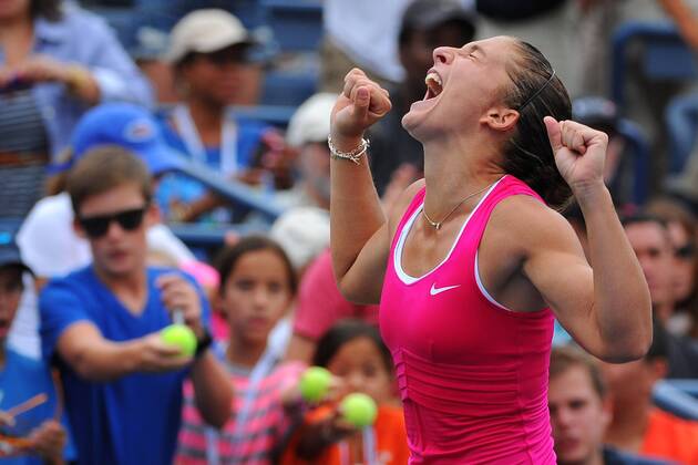 Sara Errani (ITA) TENNIS : US Open - jour 8 - 03 09 2012 VirginieBouyer Tennismag Panoramic