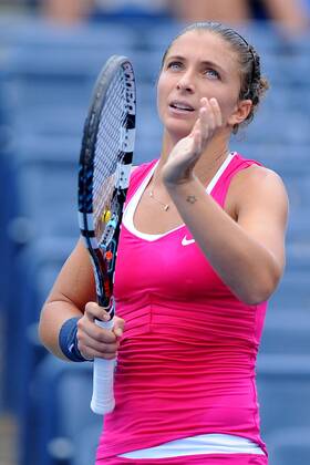 Sara Errani (ITA) TENNIS : US Open - jour 10 - 05 09 2012 VirginieBouyer Tennismag Panoramic